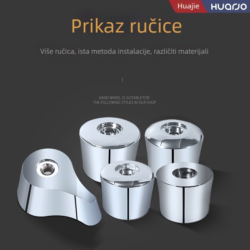 Pribor za ispiranje toaleta s odgođenim gumbom i opružnim ručnim kolom, model H865-PJ, ABS, HUARJO/Walje, tlak vode 0.3, moderan stil