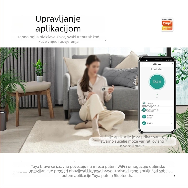 DS15-16 Biometrijska brava za unutarnja drvena vrata, 100 otisaka, skeniranje <0,5 s, FAR 0,00001, radna temperatura -10 do 60°C