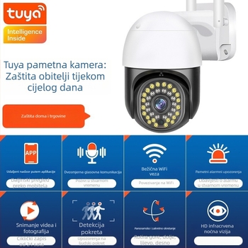 Pametna vanjska WiFi kamera 1080p, 3.6 mm objektiv, noćno vidjenje, dvosmjerna komunikacija, upravljanje putem mobilne aplikacije