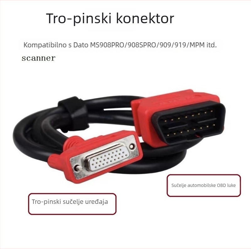 AERMOTOR OBD Bluetooth dijagnostički kabel za Autel Daotong 908/MS906/905/908Pro – 12-24V, radna temperatura 56°C, model 905