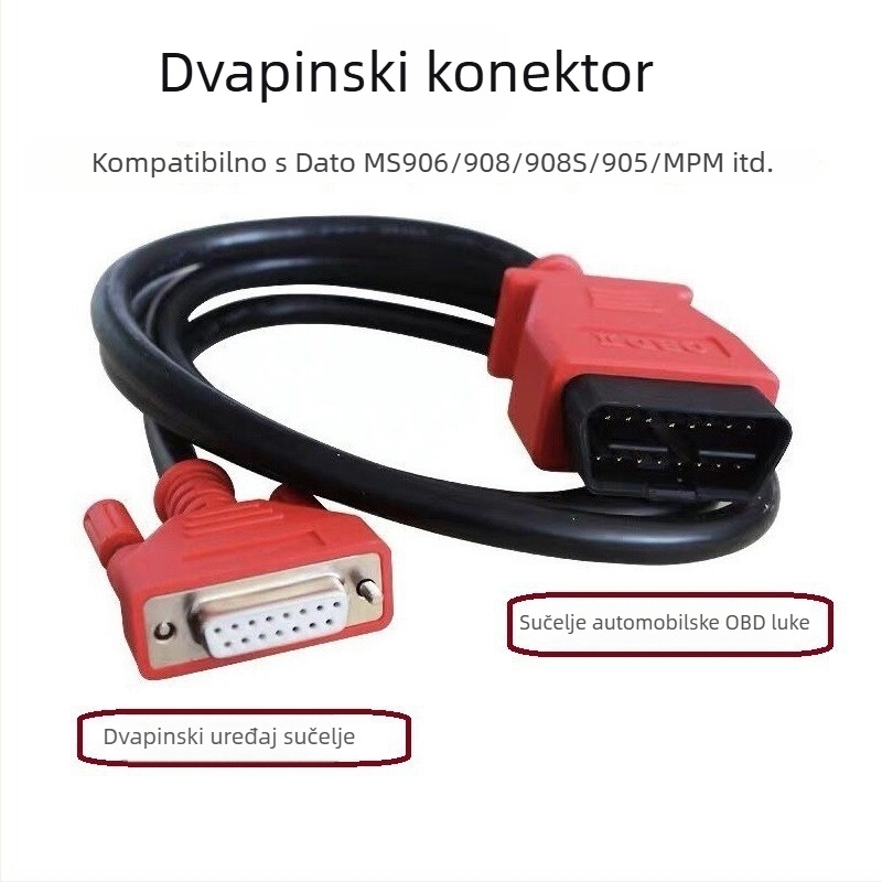 AERMOTOR OBD Bluetooth dijagnostički kabel za Autel Daotong 908/MS906/905/908Pro – 12-24V, radna temperatura 56°C, model 905