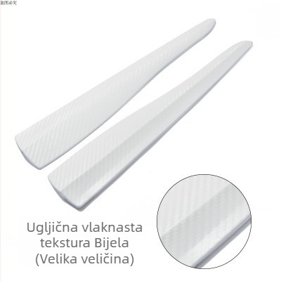 TM PVC zaštitna traka za prednji branik, protiv sudara, univerzalna za automobile, set od 2 komada