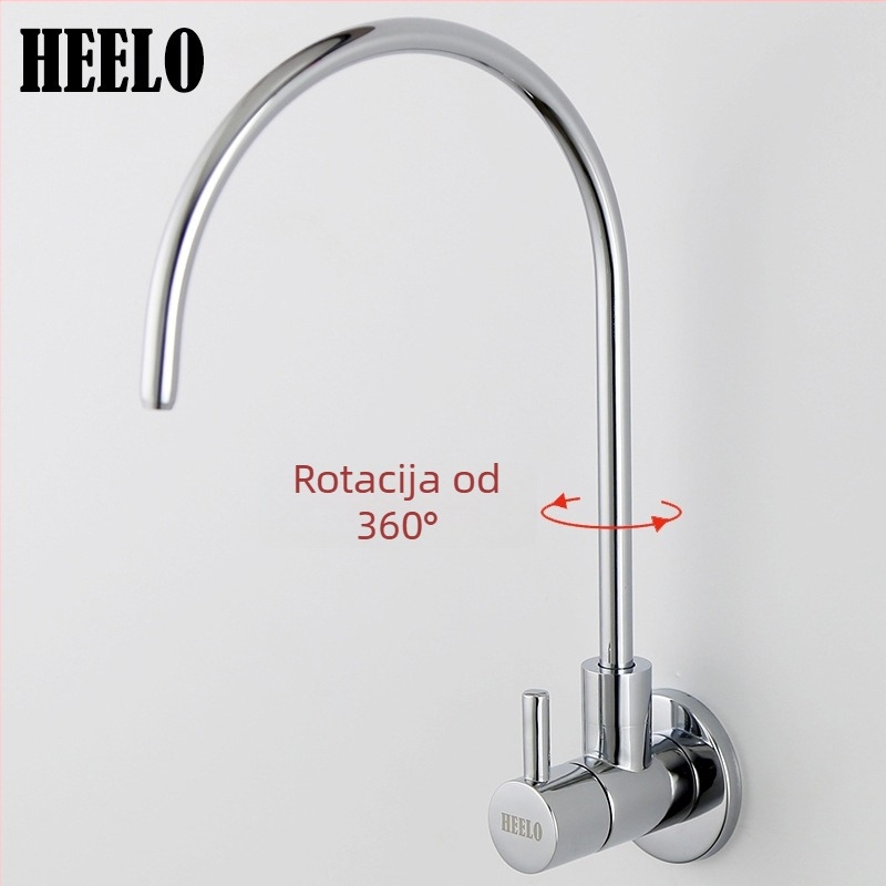 Zidni bakreni vodovodni uređaj za kućnu čajnu sobu, model T219, vertikalna instalacija, G1/2 priključci, promjer sjedišta ventila 25 mm, radni raspon 4–90 °C, tlak 0,1–1,5 MPa