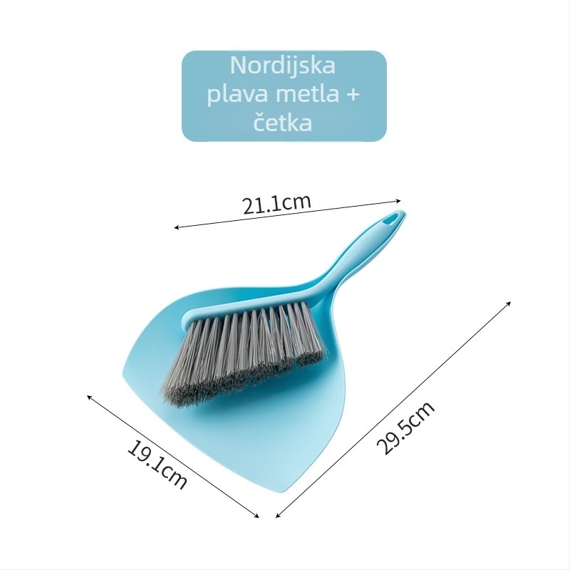 Plastični set za čišćenje automobila: četka za uklanjanje prašine, četka za praznine između kreveta, kauča i tipkovnice, stolna metla i lopatica za prašinu