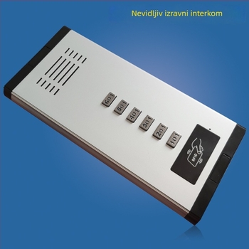 Sustav interkoma za stambenu zgradu s kontrolom pristupa – ID/IC kartica, NFC na mobilnom telefonu, glasovni interkom i zvono