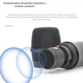 USB mikrofon za kućnu uporabu s dinamičkim elementom, model S1-105, frekvencijski raspon 20 Hz–20 kHz, SNR ≥100 dB, snaga 5 W, napon 5 V