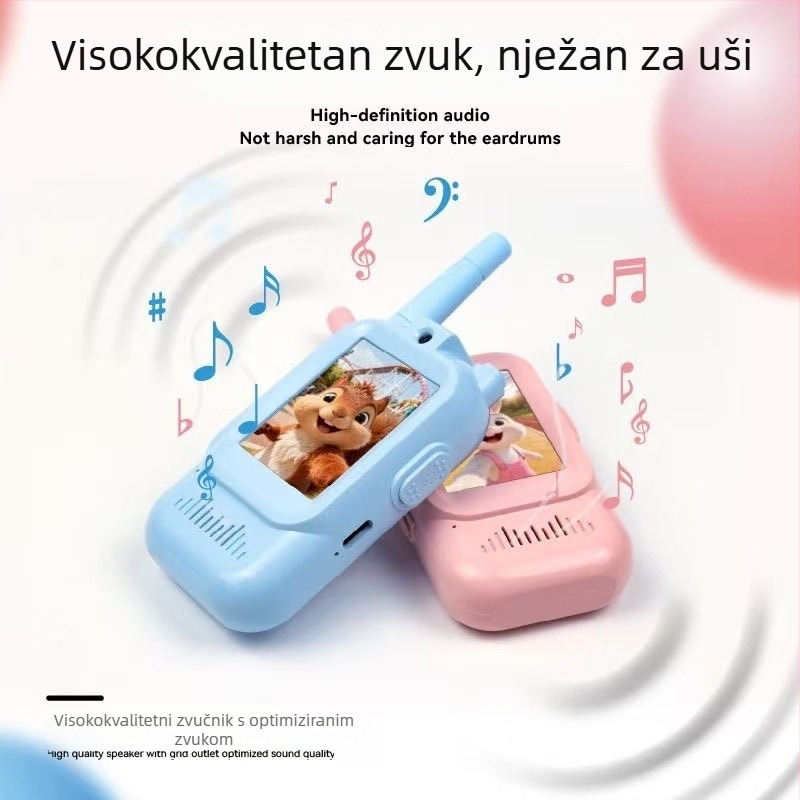 Dječji video walkie-talkie – daleka doseg, bežični, Type-C punjenje, za uzrast 7–14 godina, 3C certifikacija 2025182202069864