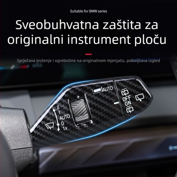 BMW X3 unutarnji dekorativni pokrov upravljača: prekidači brisača i pokazivača smjera, paddle za mijenjanje brzina – ABS, snap-on ugradnja