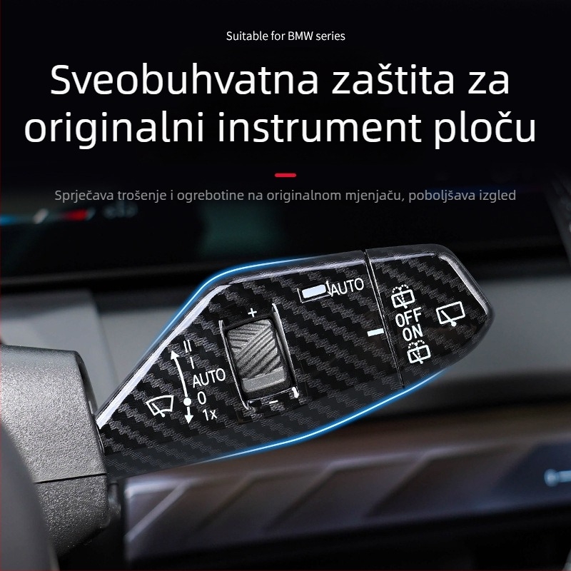 BMW X3 unutarnji dekorativni pokrov upravljača: prekidači brisača i pokazivača smjera, paddle za mijenjanje brzina – ABS, snap-on ugradnja