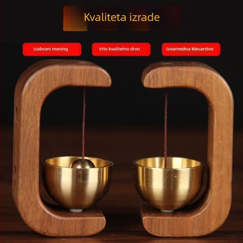 Ulazni metalni zvon Tang Lian, bakrena konstrukcija, model F-040001200020, kineski stil dekorativni zvončić
