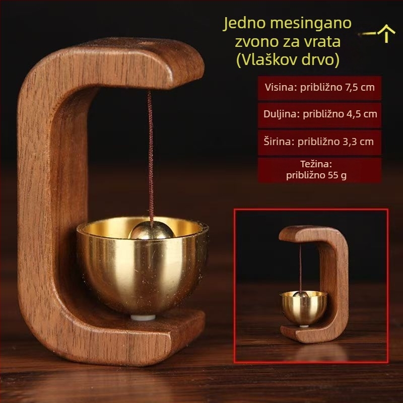 Ulazni metalni zvon Tang Lian, bakrena konstrukcija, model F-040001200020, kineski stil dekorativni zvončić