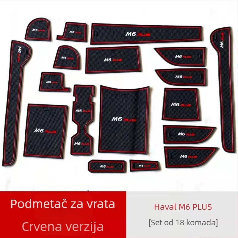 Haval M6Plus 2022 silikonska unutarnja pločica za slot za pohranu – antibakterijska, Zhizhida logo otisnuto