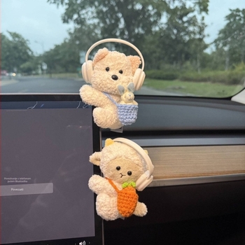 Plush klip za ploču automobila s dizajnom životinje – dekorativni dodatak, prilagodljiv, model T11704