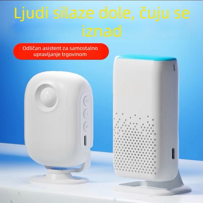 Bežični indukcijski zvonac za vrata s infracrvenim senzorom pokreta, model D3F01, DC 5V, 58 tonova, za kućnu i poslovnu upotrebu