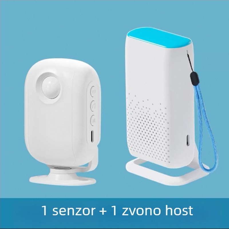 Bežični indukcijski zvonac za vrata s infracrvenim senzorom pokreta, model D3F01, DC 5V, 58 tonova, za kućnu i poslovnu upotrebu
