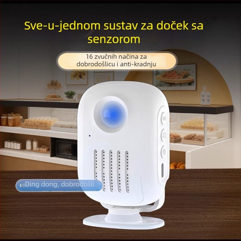 Bežični indukcijski zvonac za vrata s infracrvenim senzorom pokreta, model D3F01, DC 5V, 58 tonova, za kućnu i poslovnu upotrebu