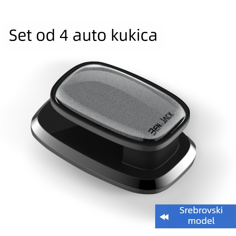 Auto kukice za stražnje naslone — ABS, unutarnje kuke s ljepilom, model YH-L1645, za prozor vozila, središnju konzolu i unutarnje ploče