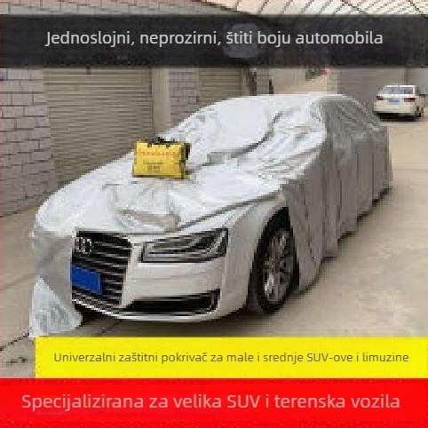 Pokrov za maskiranje boje automobila, od Oxford tkanine, ponovno upotrebljiv, antistatičan, za SUV i sedan modele