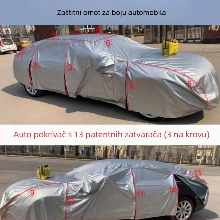 Pokrov za maskiranje boje automobila, od Oxford tkanine, ponovno upotrebljiv, antistatičan, za SUV i sedan modele