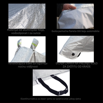Huihong pokrivalo za električni motocikel - aluminijska folija, prilagodljivo, pogodno za električne motocikle