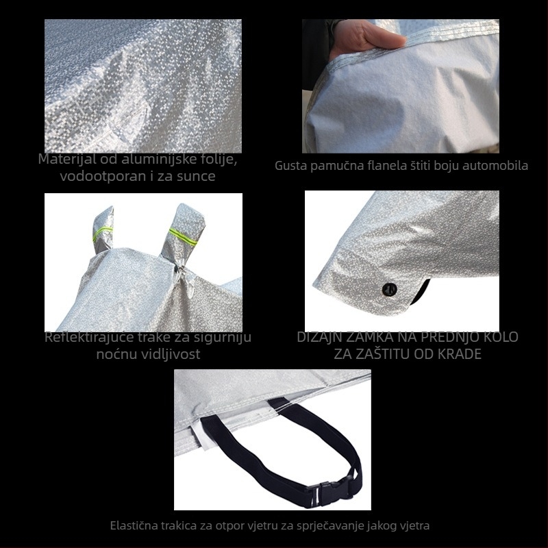 Huihong pokrivalo za električni motocikel - aluminijska folija, prilagodljivo, pogodno za električne motocikle