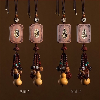 Rosewood automobilni viseći ukras, kineski tradicionalni stil, prilagodljivo procesiranje, unutarnja dekoracija automobila