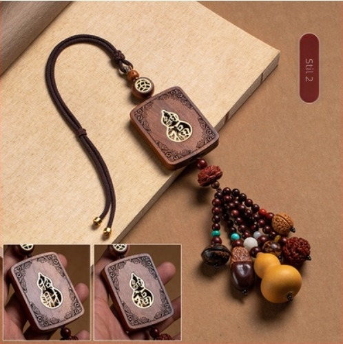 Rosewood automobilni viseći ukras, kineski tradicionalni stil, prilagodljivo procesiranje, unutarnja dekoracija automobila