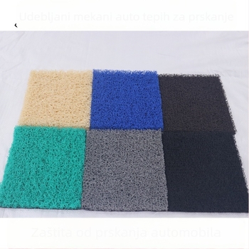 PVC podna prostirka, strojno tkanje, pravokutni oblik, moderni minimalistički stil, periva vodom