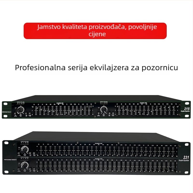 Wadeland profesionalni ekvilajzer za KTV — dvostruki 31-bandni, 220V, 3 kg