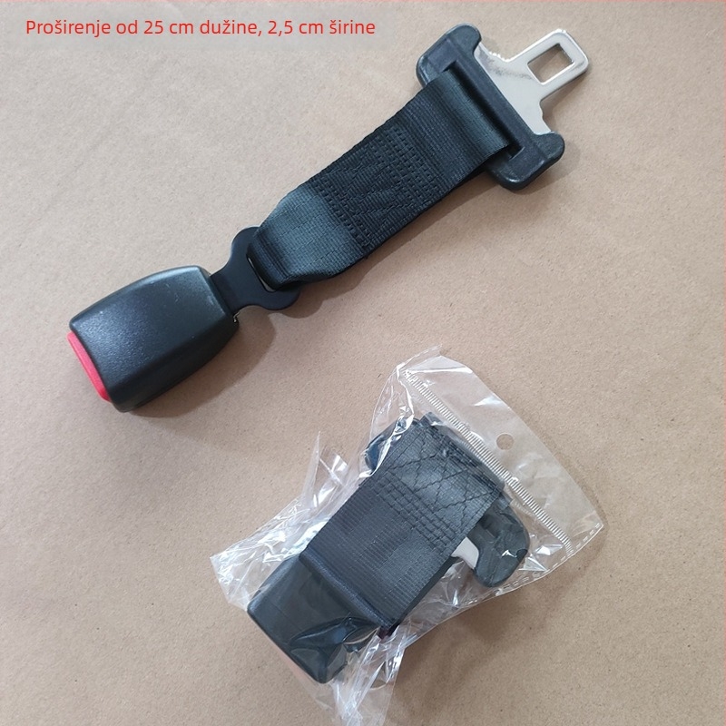 Produžni kaiš za automobil s širinom zaključnog jezika 2,5 cm, za djecu i trudnice