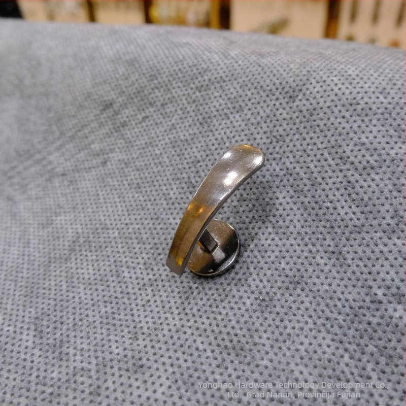 Kuka za zavjese i zidna kuka Yonghao Hardware, aluminijska legura, elektroplatni završni sloj, model YSL008, za kuglice zavjesa
