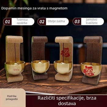 Vrata zvono od bakra, moderna minimalistička stil, kod 0062, pogodan za urede, hramove i hotele