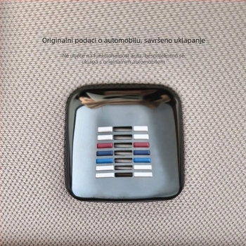 BMW mikrofonski metalni pokrov – nehrđajući čelik; model: BMW microphone metal cover; ugradnja: ljepilo; prilagodba: Da; ispis logotipa: Da