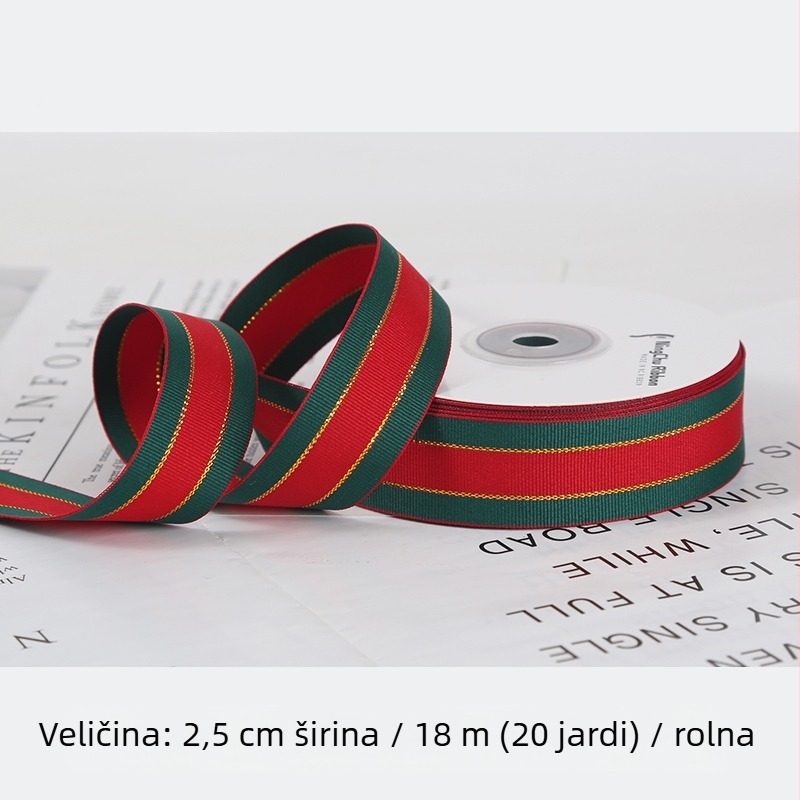 Poliesterska baršunasta vrpca za pakiranje poklona – DIY dekorativna vrpca, vrpca za izradu rukotvorina, Oznaka proizvoda F77T666798TJ87