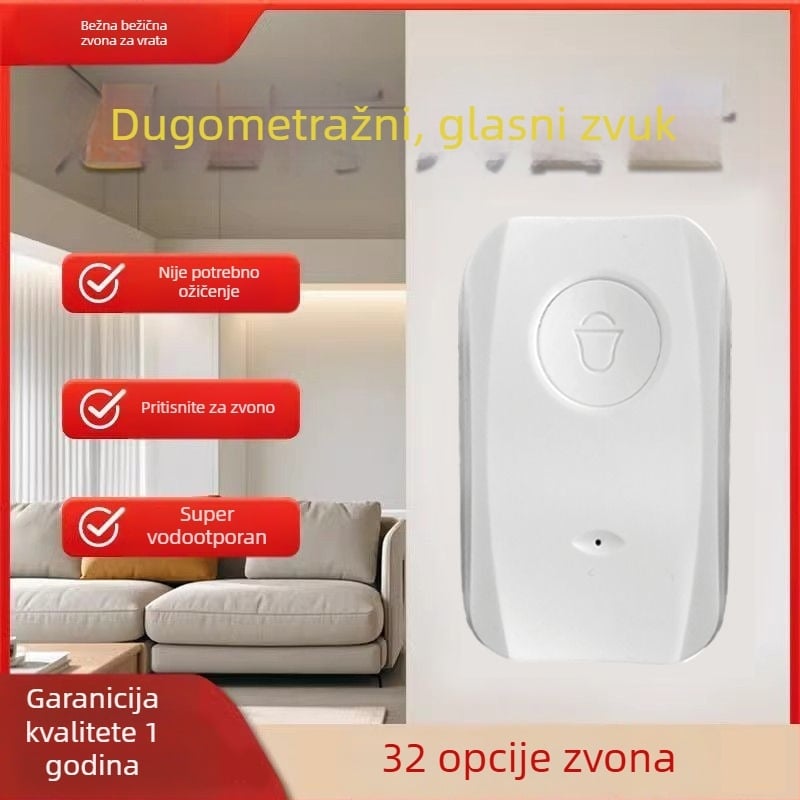 Type 118 bežični kućni zvon, dug domet, glasno zvonjenje, pager za starije osobe