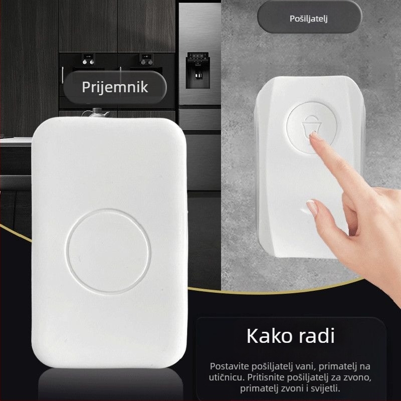 Type 118 bežični kućni zvon, dug domet, glasno zvonjenje, pager za starije osobe