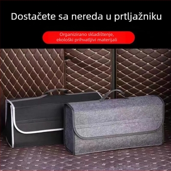 Torba za skladištenje prtljažnika automobila, sklopivi višenamjenski organizator; materijali: filc, Oxford tkanina, netkani materijal; marka: Mr. bao; šifra proizvoda: Trunk a1364