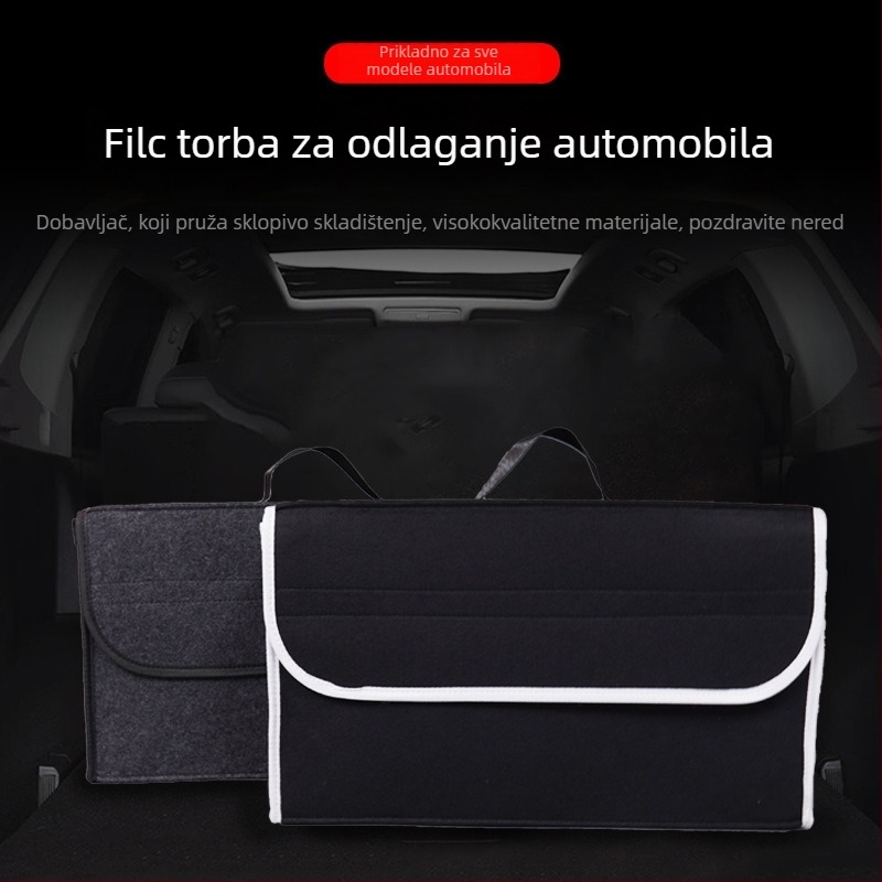 Torba za skladištenje prtljažnika automobila, sklopivi višenamjenski organizator; materijali: filc, Oxford tkanina, netkani materijal; marka: Mr. bao; šifra proizvoda: Trunk a1364