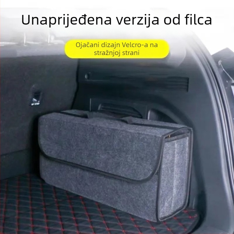 Torba za skladištenje prtljažnika automobila, sklopivi višenamjenski organizator; materijali: filc, Oxford tkanina, netkani materijal; marka: Mr. bao; šifra proizvoda: Trunk a1364