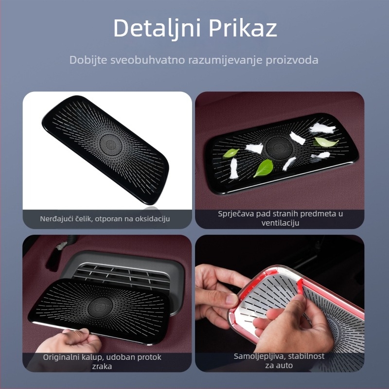 Zaštitni poklop za ispušni otvor automobila – nehrđajući čelik, prašno-otpornost i sprječavanje blokiranja, prilagodba i ispis loga dostupni