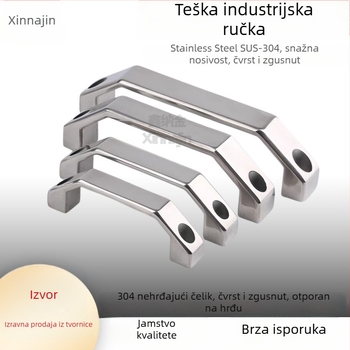 304 nehrđajući čelik, teška industrijska luknja ručka za vrata ormara, protiv krađe, ogledni završetak, modeli Lsh702/Lsh707