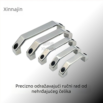 304 nehrđajući čelik, teška industrijska luknja ručka za vrata ormara, protiv krađe, ogledni završetak, modeli Lsh702/Lsh707