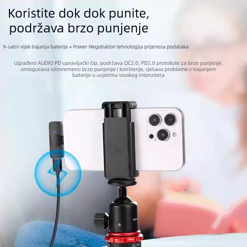 Boya BY-V10V20 Bežični lavalier mikrofon za mobilno emitiranje