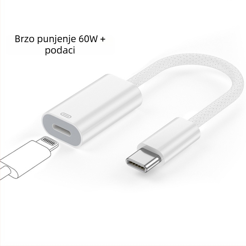 Type-C na Lightning adapter kabel za Apple iPhone 15/16