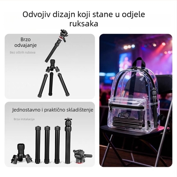 Kamerni stativ s hidraulikim gimbalom, aluminijska legura, nosivost 2–5 kg, težina 1,16 kg, pločica brzog otpuštanja