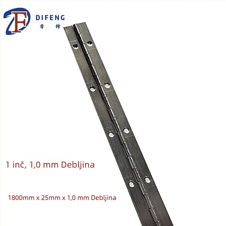 Piano šarka od nehrđajućeg čelika, H-oblik, brušeni završetak, model: Stainless steel hinge, marka: Di Feng Hardware