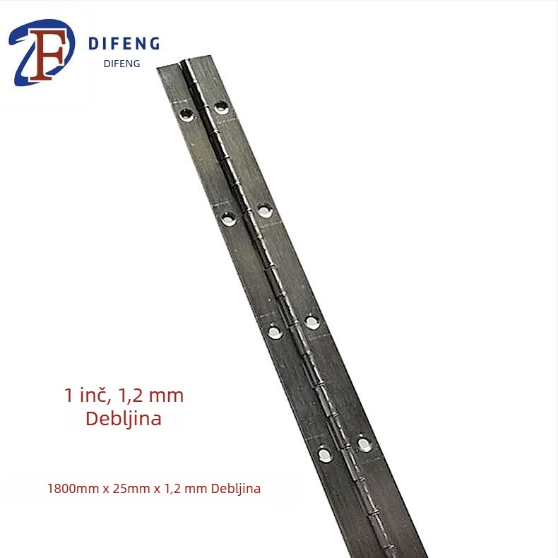 Piano šarka od nehrđajućeg čelika, H-oblik, brušeni završetak, model: Stainless steel hinge, marka: Di Feng Hardware