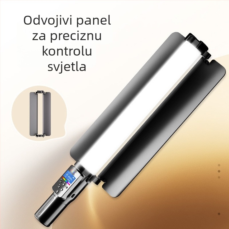 Prijenosno RGB svjetlo za fotografiju, LED dopunsko svjetlo, punjivo, podesiva jačina, 10W, 13 načina, za livestream