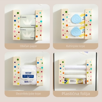 Dopamine magnetska kutija za mokre maramice, zidna, bez bušenja, plastična, kapaciteta 1L