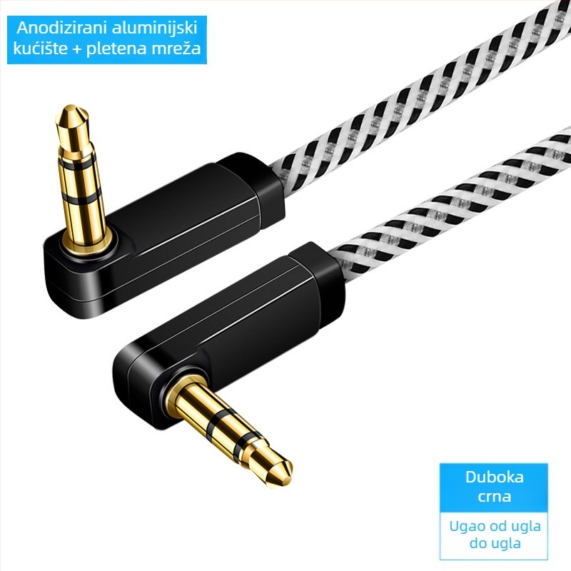 Audio kabel pozlaćen, 3-žilni emajlirani bakar, pamučna mreža (RoHS)